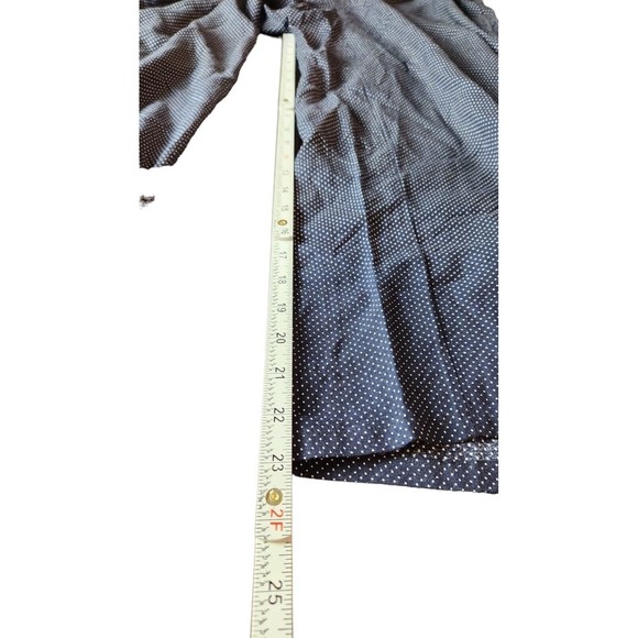 Vintage Moda International Trouser Pant Women's Size 6 Navy Wide-Leg Polka Dot - Picture 6 of 9